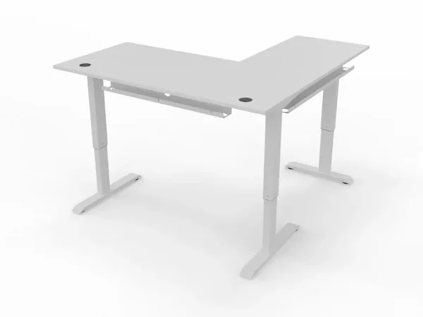 Height adjustable desk with extension, height adjustable desks