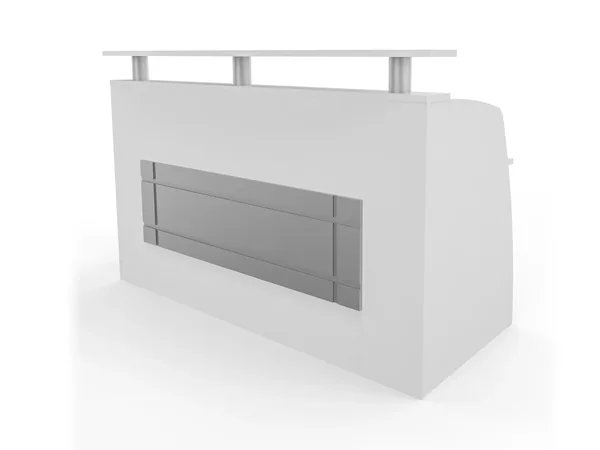 Panel leg reception counter, reception counters