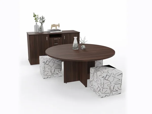 Small meeting table, panel leg, small meeting tables