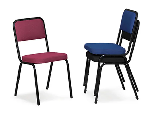 Stacking chairs, stacking chairs and stools