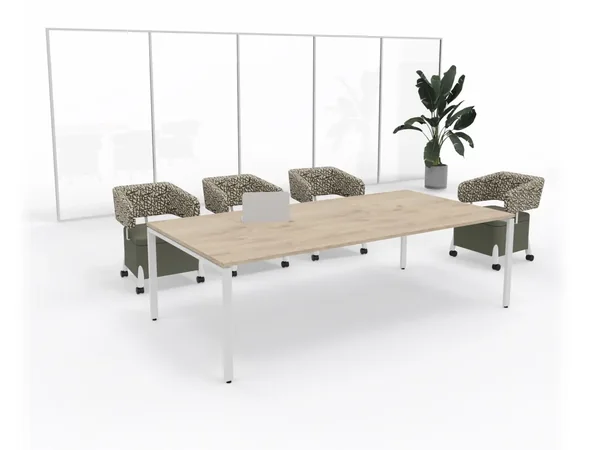 Steel leg boardroom table, boardroom tables