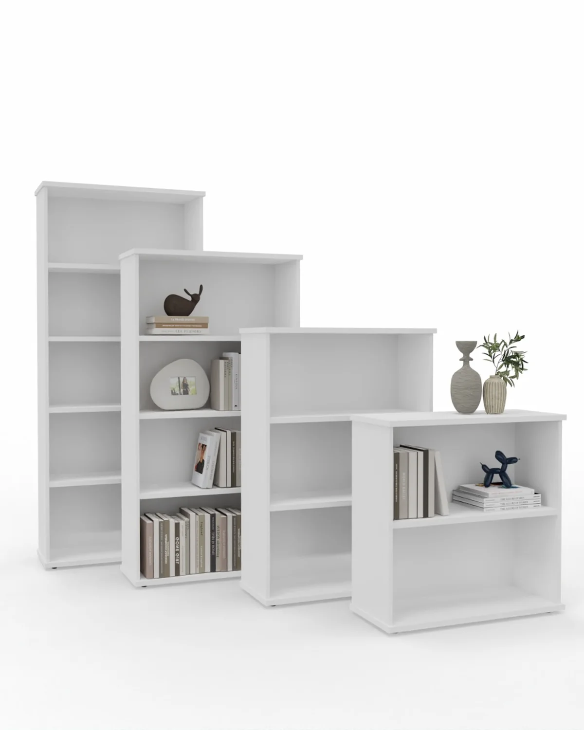 Bookcase, 3 tier, Open shelves, 22 mm, Assembled