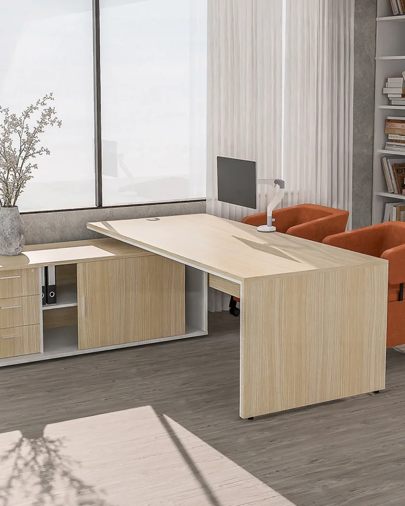 Waterfall panel executive desk, executive desks